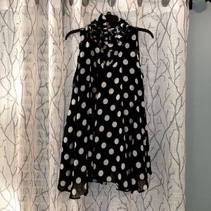 Ruffle collar trapeze tunic